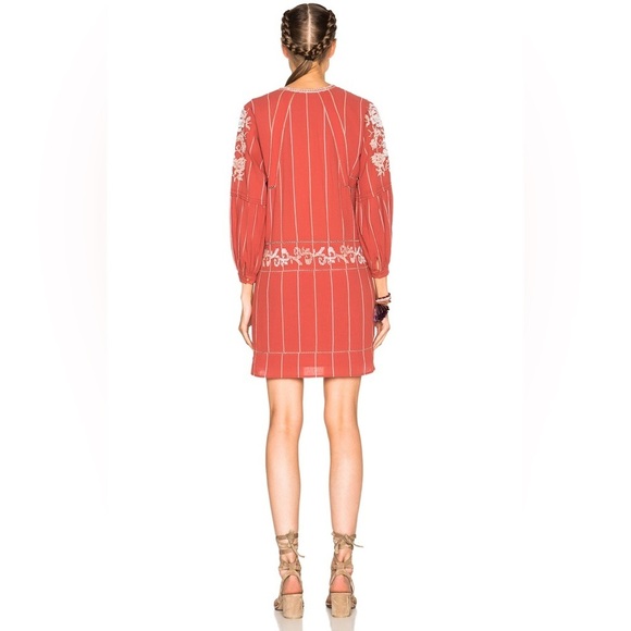 Ulla Johnson Dahlia Embroidered Mini dress in Sienna ❤️ size 2 - Picture 3 of 8